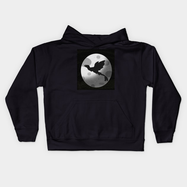 The Night Fury and the Moon (background ver.) Kids Hoodie by Coat